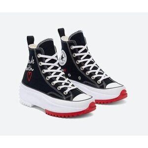 Converse All Star Valentines Day Made With Love Run Hi-Top Sneakers